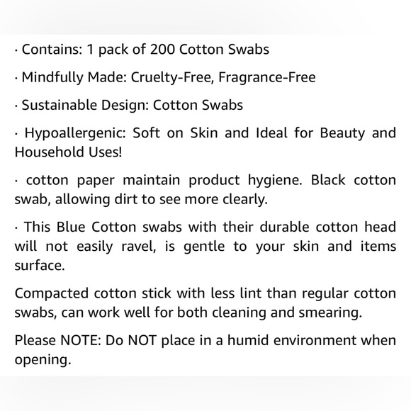 200 Count Double Tipped Cotton Swabs - Picture 5 of 8